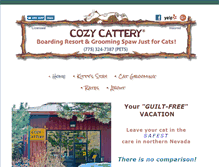 Tablet Screenshot of cozycattery.com